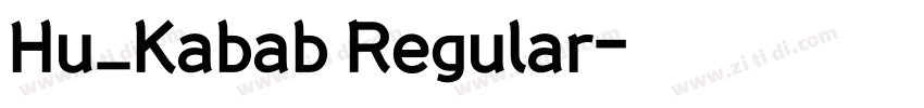 Hu_Kabab Regular字体转换